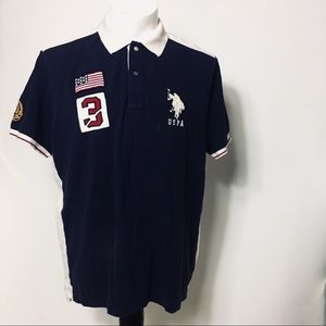 US POLO ASSN polo shirt embroidered Large Men’s